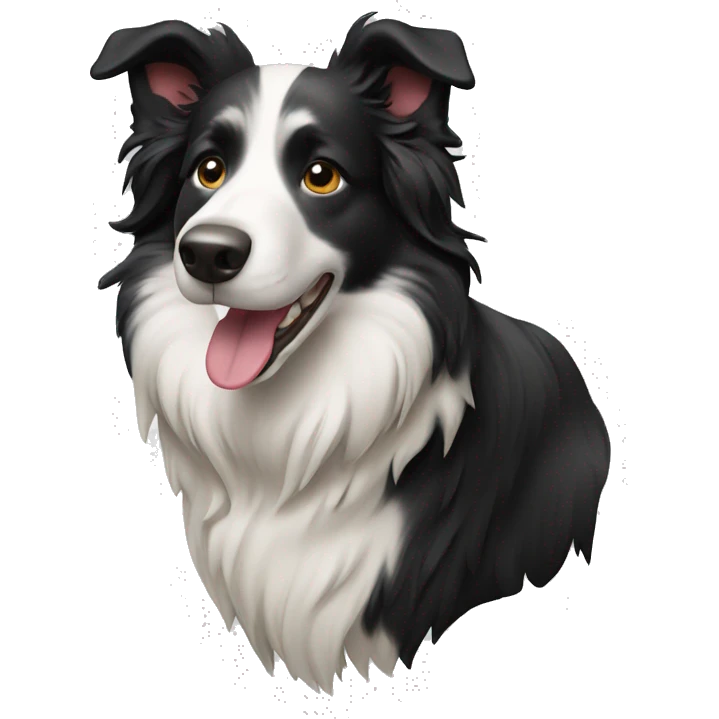 Border collie dog emoji