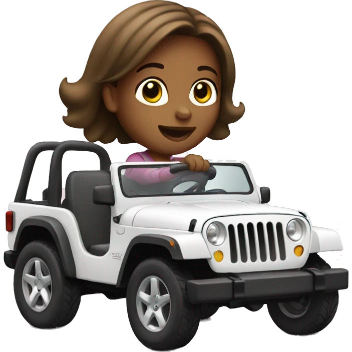 girl driving jeep emoji