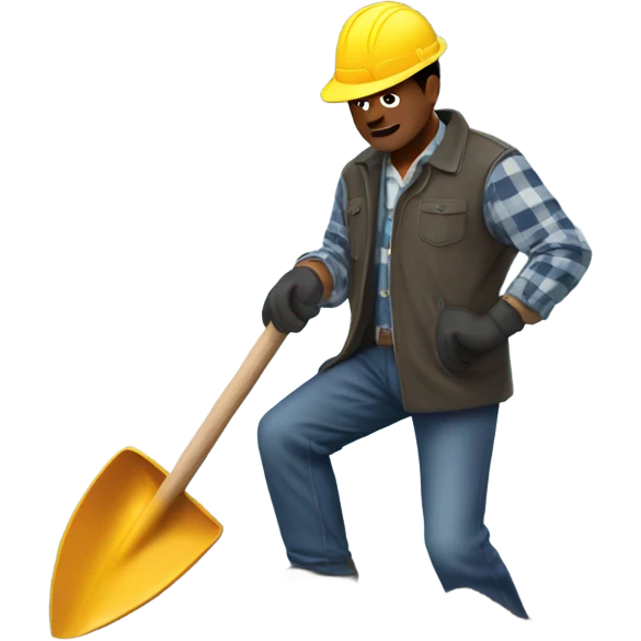 man digging hole emoji