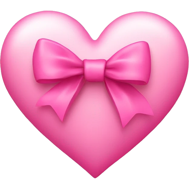 pink heart with a bow emoji
