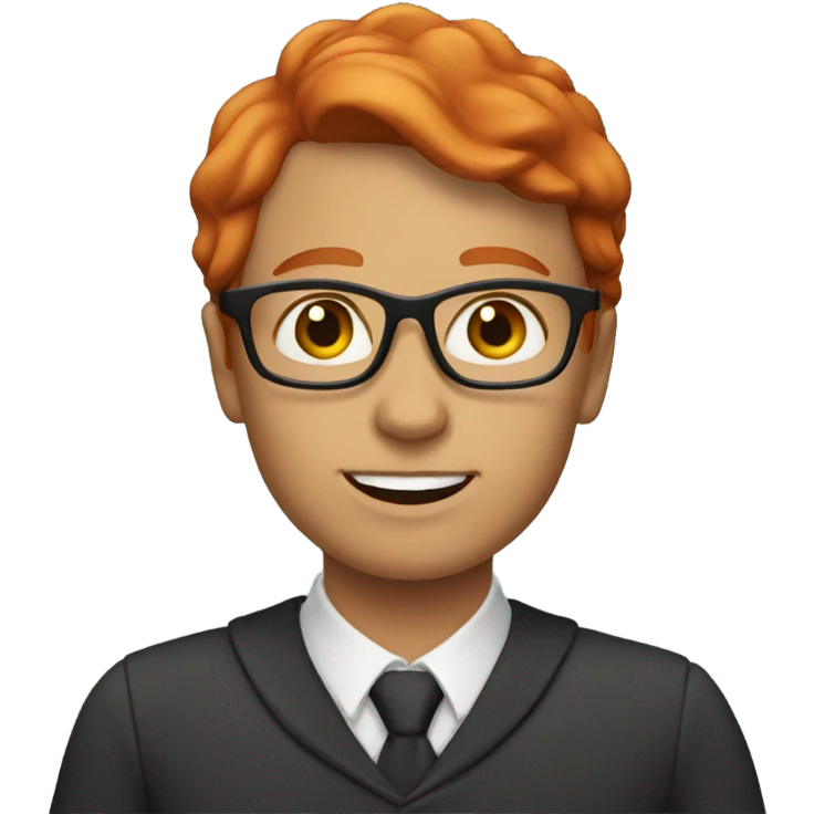 Red headed teacher emoji
