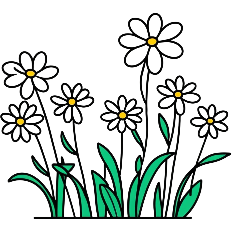 Fairy setting on flowers  emoji