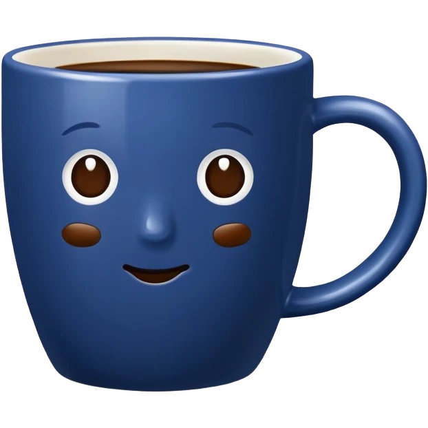 dark blue mug emoji