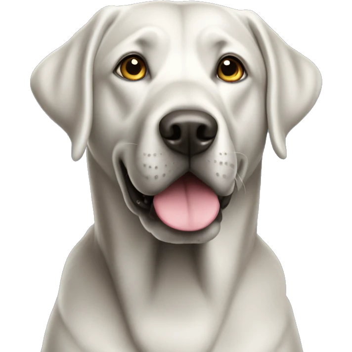 Silver Labrador emoji