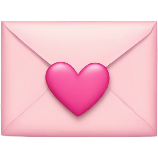 Envelope with pink hearts  emoji