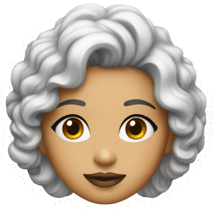 Poudrier maquillage emoji