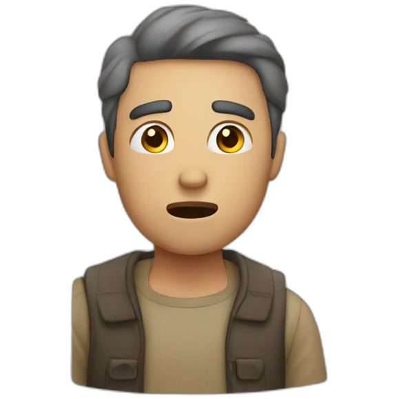 man confused face emoji