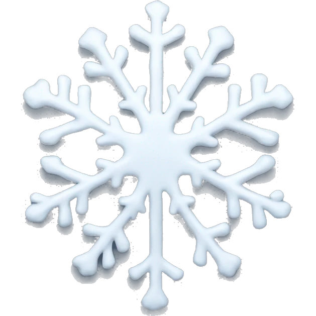 Melting snowflake emoji