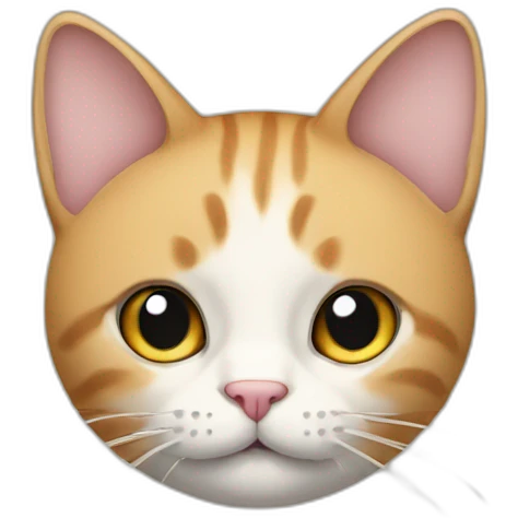 cat with wide body and little head emoji
