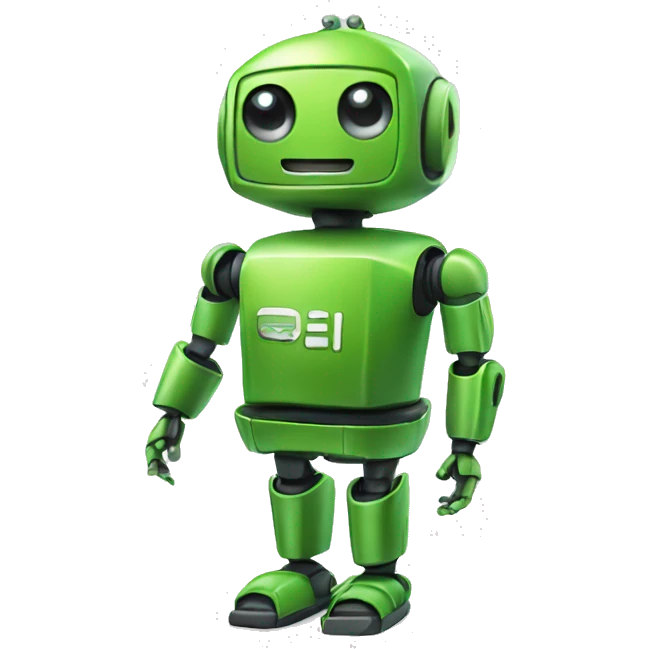 androids little green robot mascot emoji