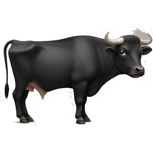 Taureau noir Espagne  emoji