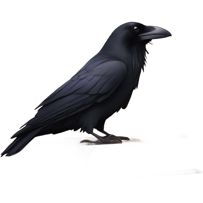 raven on a book emoji