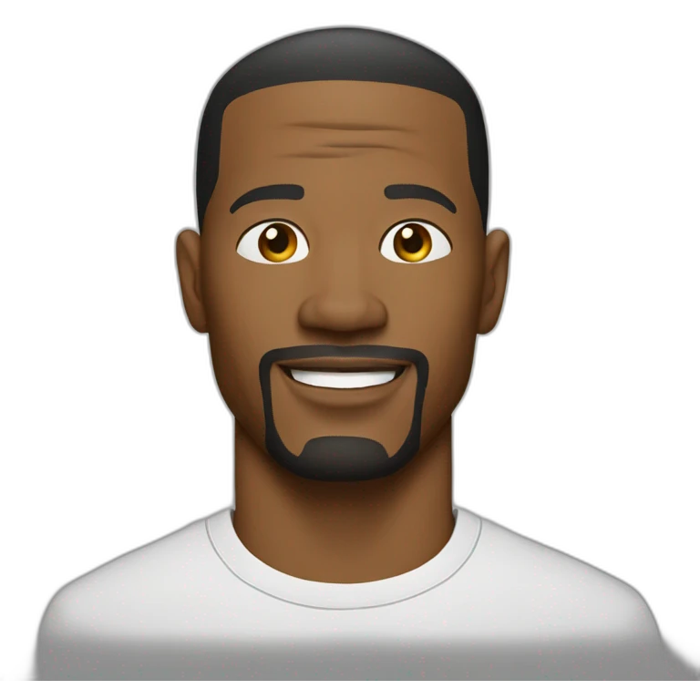 Jamie Foxx wearing t-shirt emoji