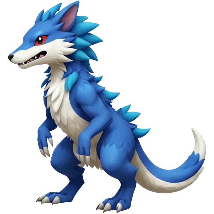  exotic Fakémon-Sergal-Pokémon-Vernid-creature, full body emoji
