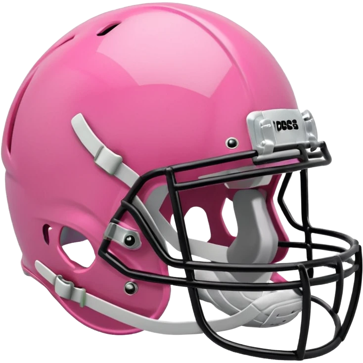 Pink football helmet emoji