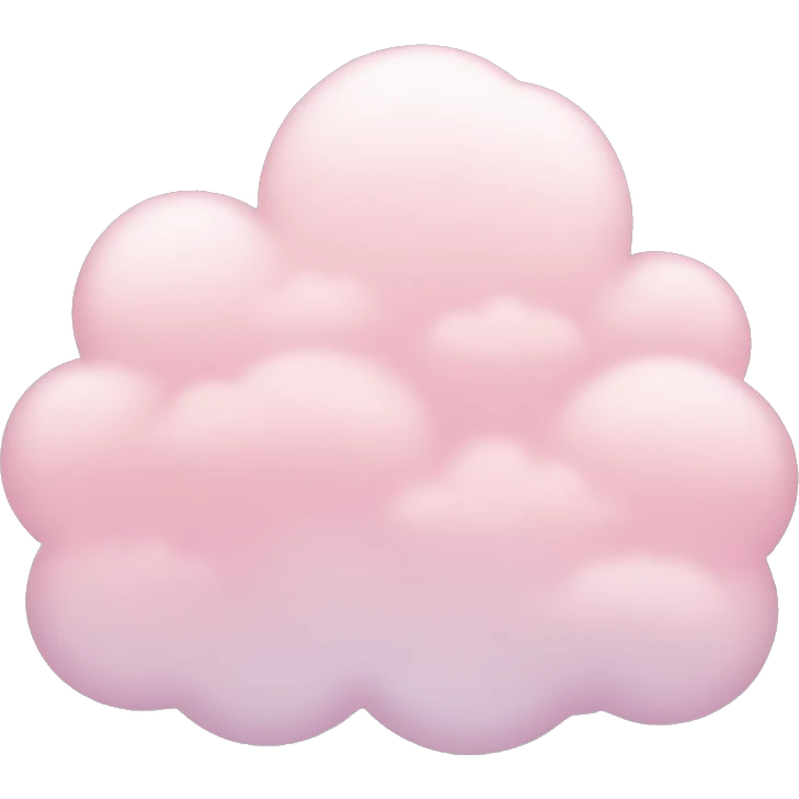 pastel pink cloud emoji