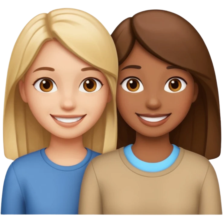 Girl bestie duo emoji