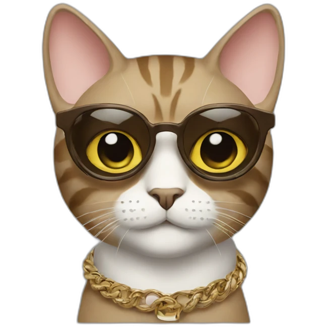 Fendi fashionable cat emoji