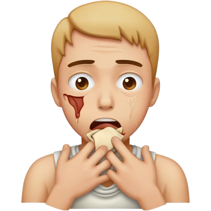 person choking themselves  emoji