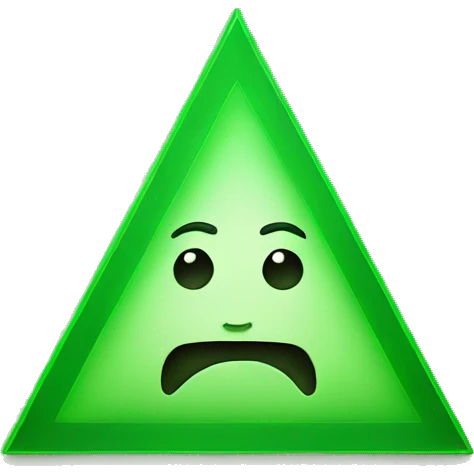 Green triangle  emoji