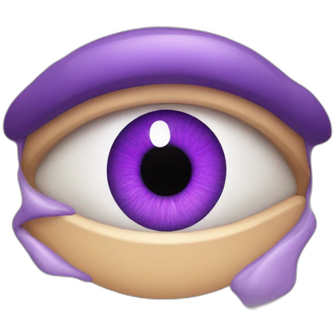 purple eye emoji