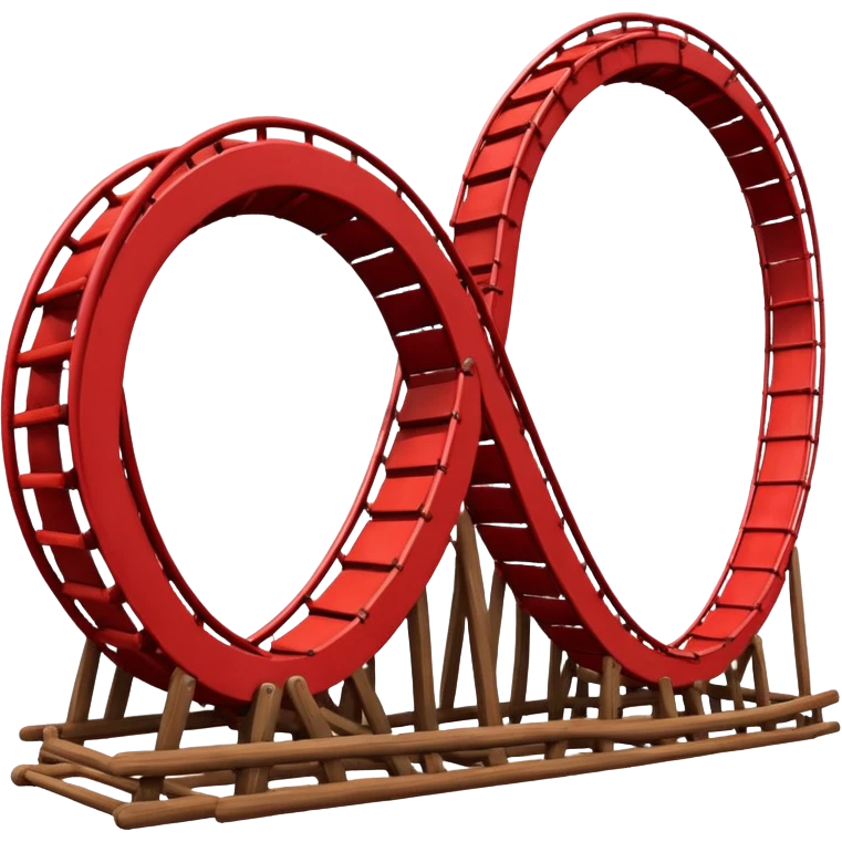 red roller coaster emoji