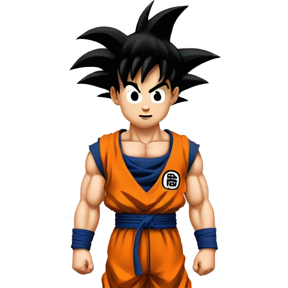 Son Goku from Dragon Ball Z emoji