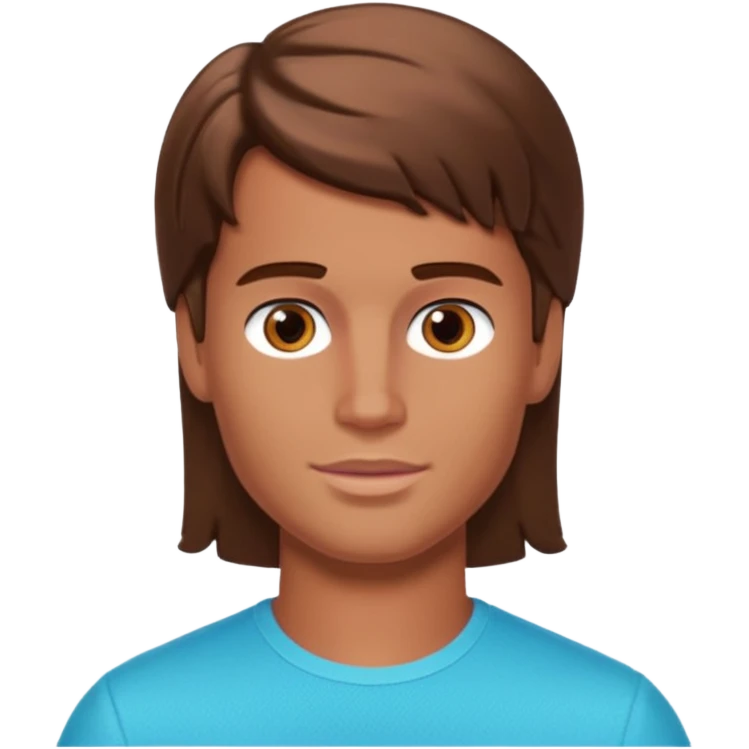 barbie merliah summers as a guy with brown har and brown eyes and tanned skin emoji