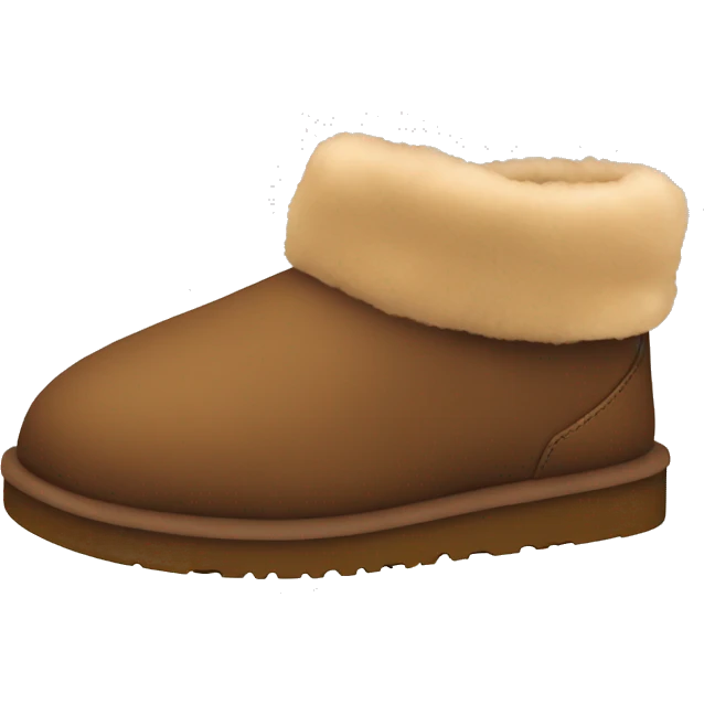 brown ugg slippers with brown fur emoji