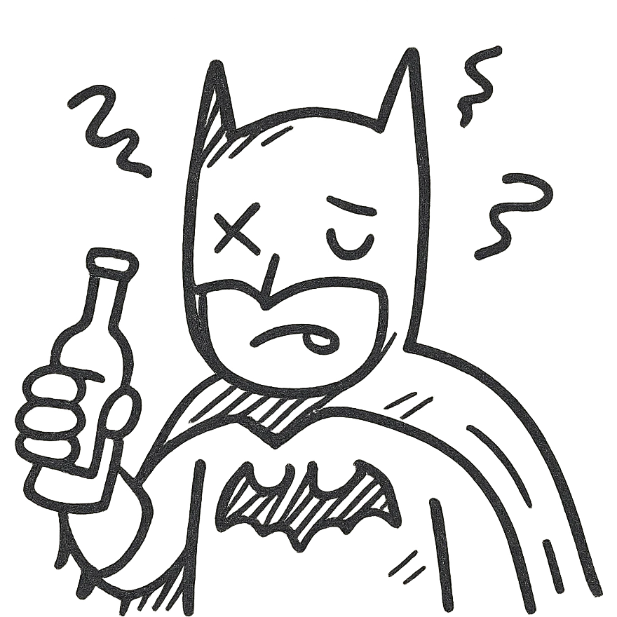 drunk Batman emoji