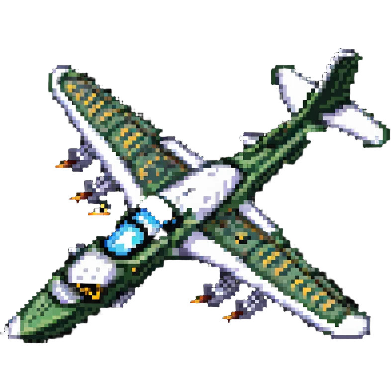 Crocodile bomber plane with battle damage emoji