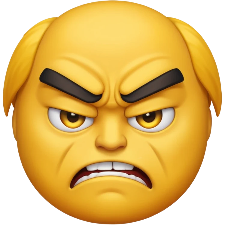 yelling angry emoji, furrowed brows emoji