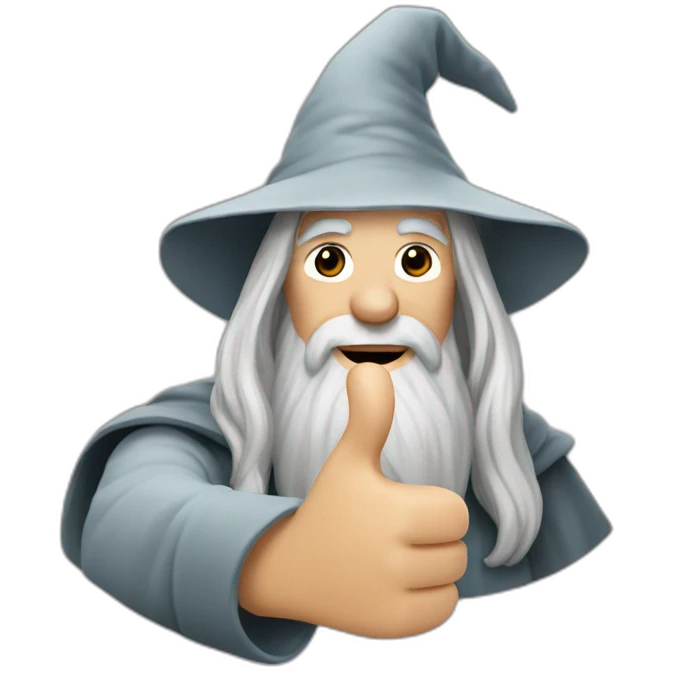 Gandalf thumbs up emoji