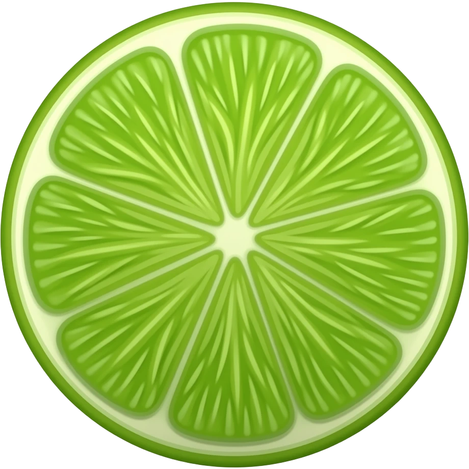 Lime drop emoji