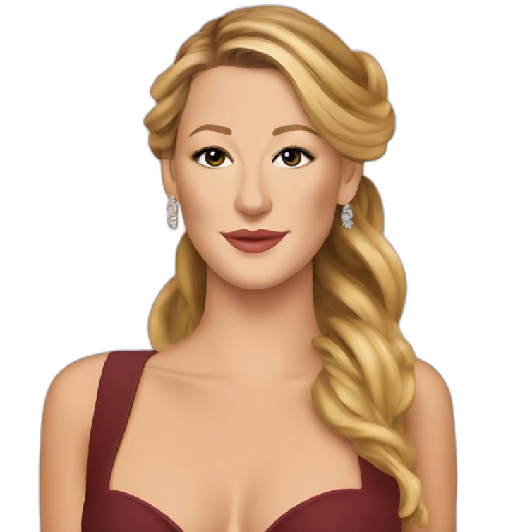 Blake lively, gossip girl show emoji