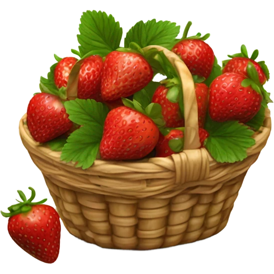 Strawberry basket emoji