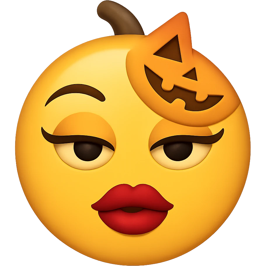 Halloween slay emoji, remove background emoji