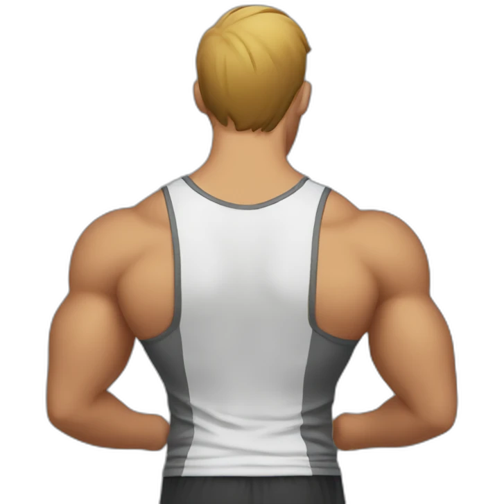 gym bro back view emoji