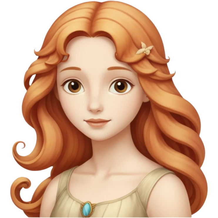 Soft, nurturing, or a bit shy. Very polite and kind. woman in a shell like venus by boticelli
more dinamic emoji emoji