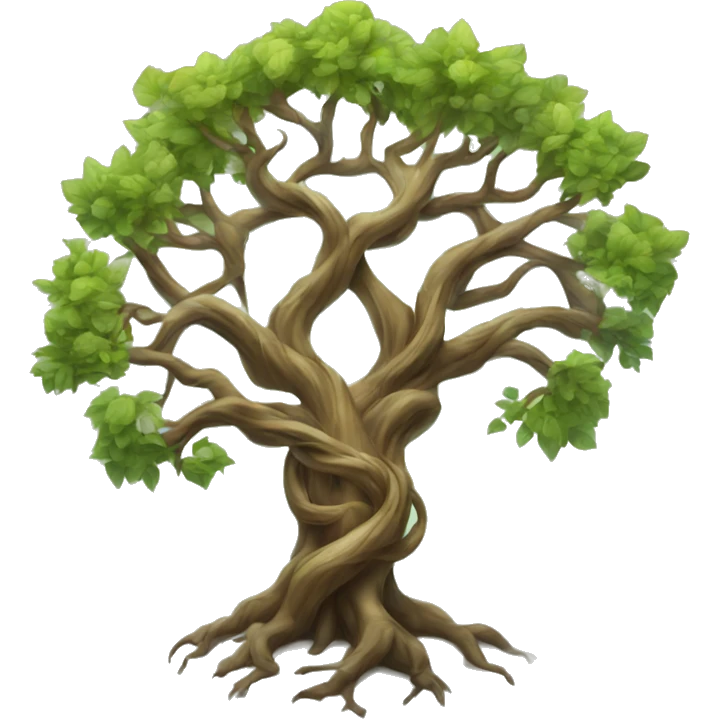 Mystical tree with twisted branches  emoji