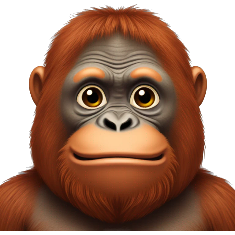 Very chubby orangutan  emoji