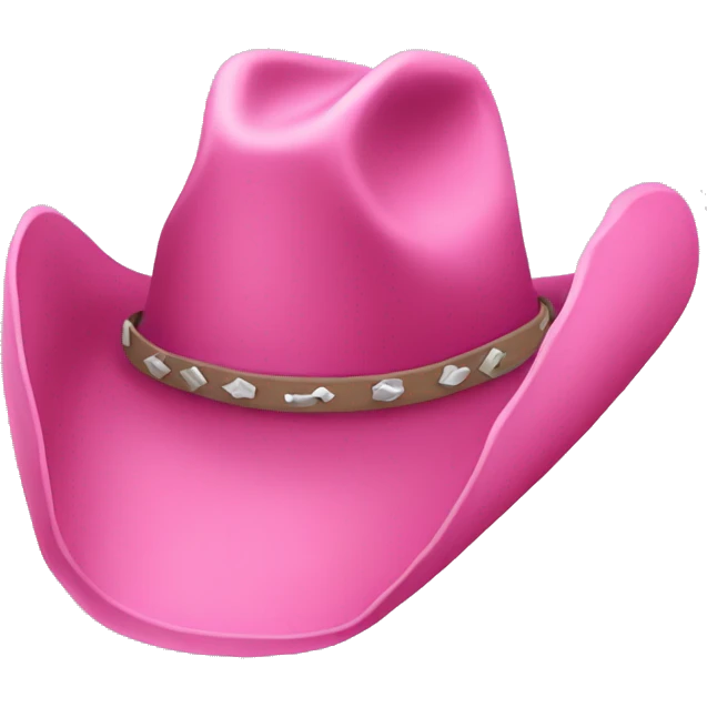 Pink cowboy hat emoji