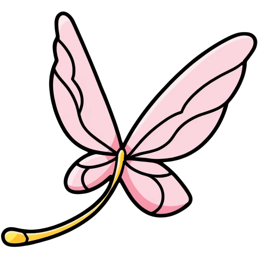 cute fairy wing with sparkles emoji