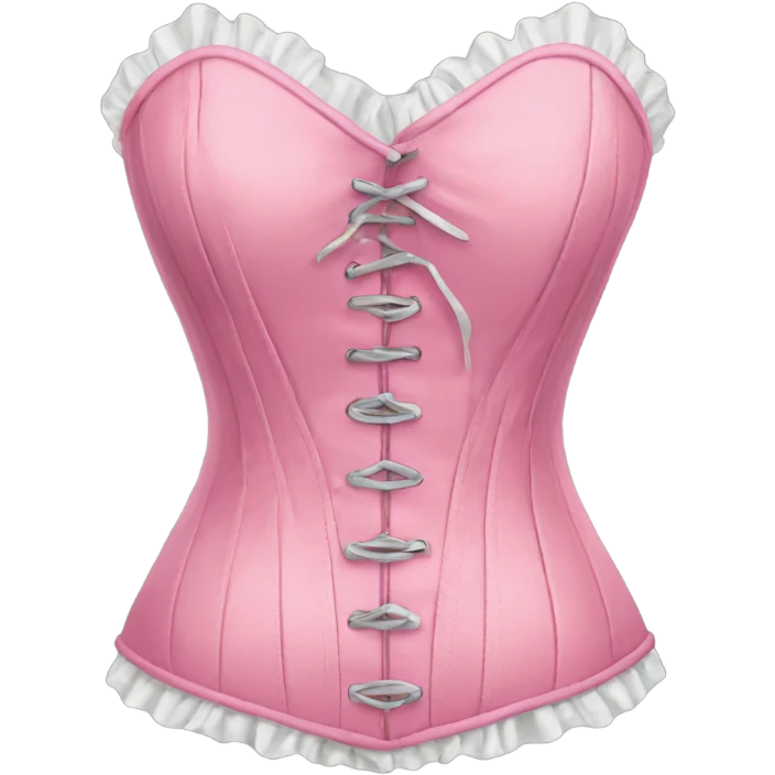 Pink corset top emoji