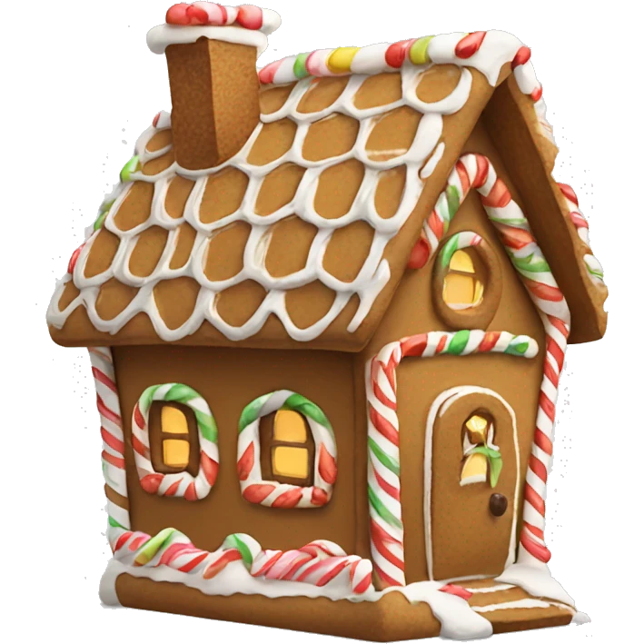 gingerbread house emoji