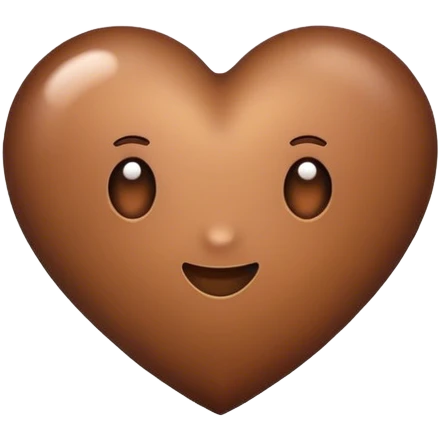 Brown heart emoji