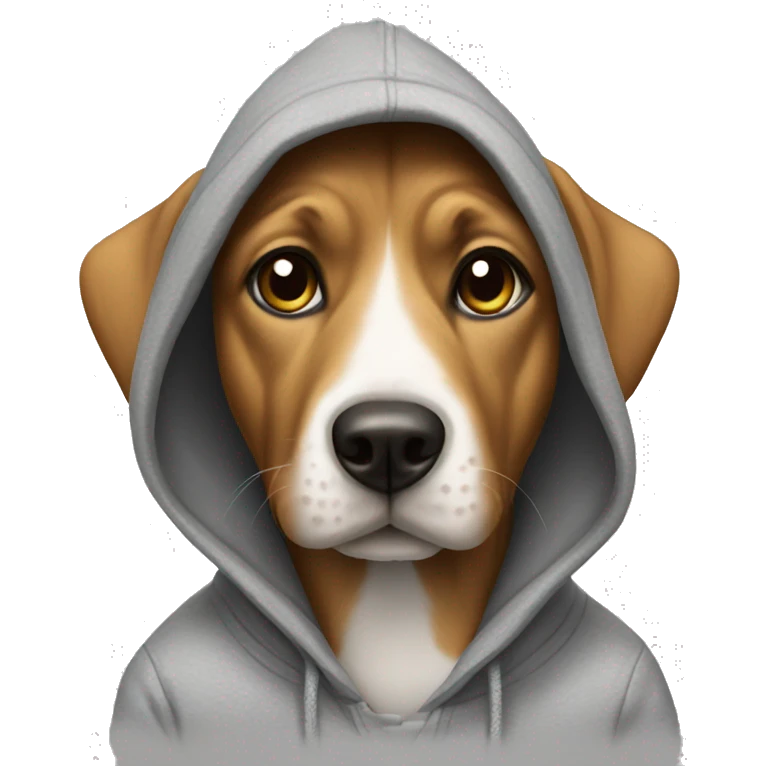 dog with hoodie emoji