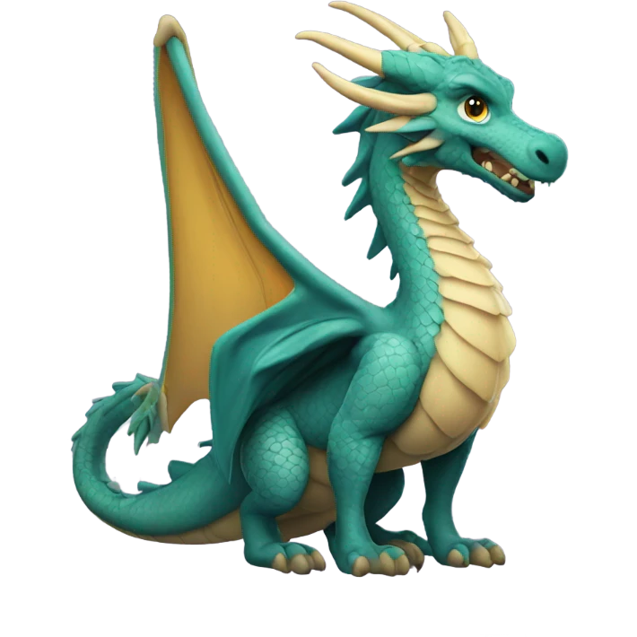 Dragón con alas emoji