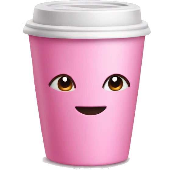 Pink coffe emoji