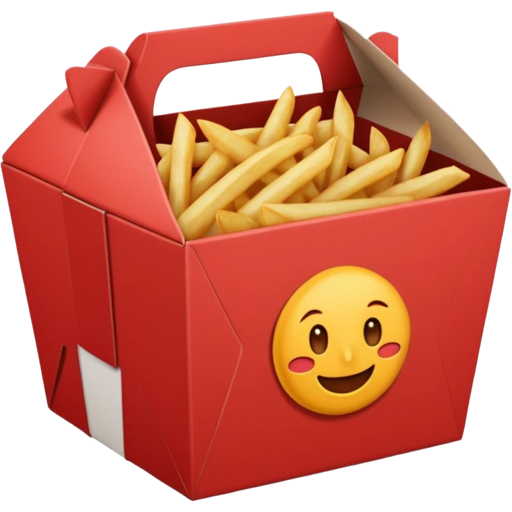 Takeaway Food Box red emoji